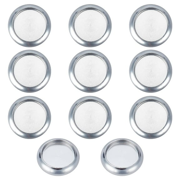 11Pcs Aluminium Alloy Binding Discs Flat Round Discbound Metal Expansion Discs for Discbound Notebook Artwork Platinum 0.7x0.2inch diy Platinum