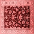 thumbnail image 1 of Ahgly Company Indoor Square Oriental Red Industrial Area Rugs, 3' Square, 1 of 4