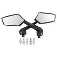 thumbnail image 1 of Pair Motorcycle Rear View Mirror Black HD Rotatable for Thread 8mm 10mm Scooter ATV, 1 of 1