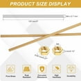 thumbnail image 2 of Uxcell 2 Sets Brass Fully Threaded Rod, M4x0.7mm Pitch Right Hand Threads Studs with Solid Brass Hex Nuts, 120mm/5" Long Threaded Screw Rods Fasteners for Anchors Bolts Hangers Clamps, 2 of 7