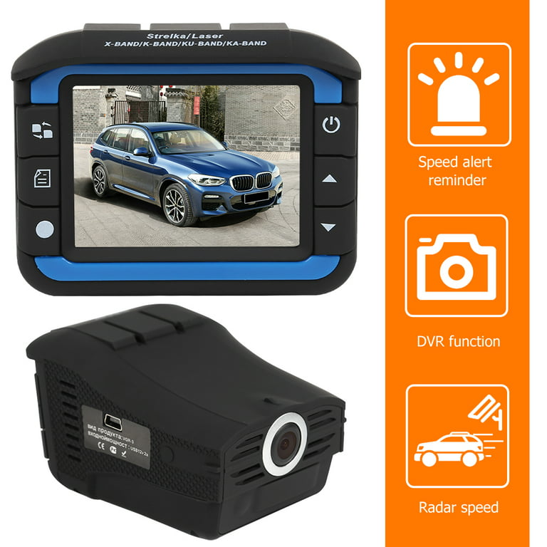 Anti Radar Detector Car Dashcam Dvr 2 In 1 720p Dash Cam Radar Speed  Detector With Full Band Mute Button Loop Recording G-sensor