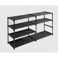 Free Shipping! Mainstays Shoe Rack Storage Organizer 4-Tier Rich Black ...