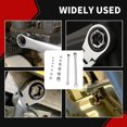 thumbnail image 4 of Double Box End Ratchet Wrench Set, Compact Multifunctional 14 To 19mm Easy To Use Ratcheting Wrench High Strength  for Industrial and Automotive Applications, 4 of 7