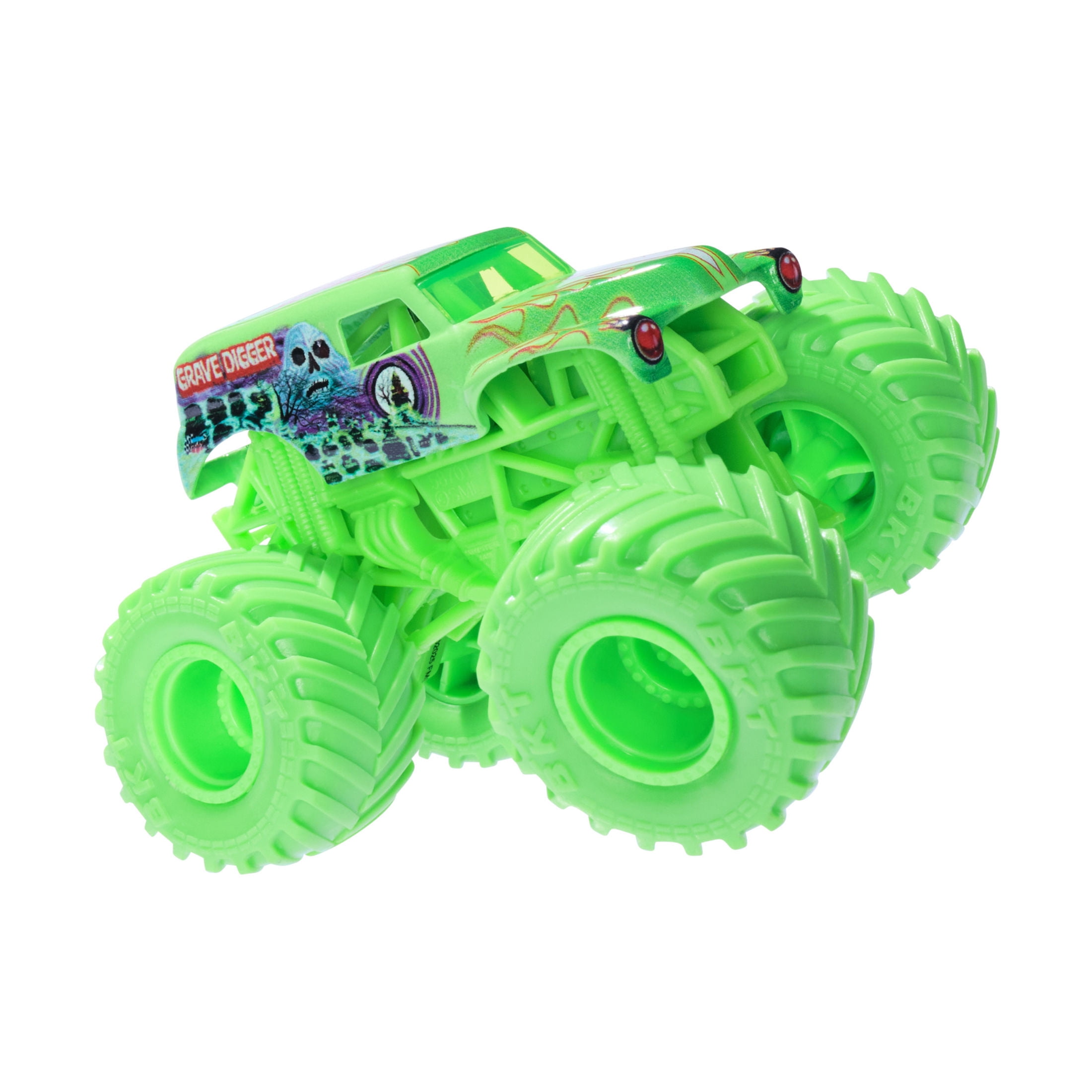 Monster Jam, Grave Digger Monster Truck 1:64 Scale Die-Cast Toy Vehicle (1 Car; Styles May Vary, Items May Not be Pictured)