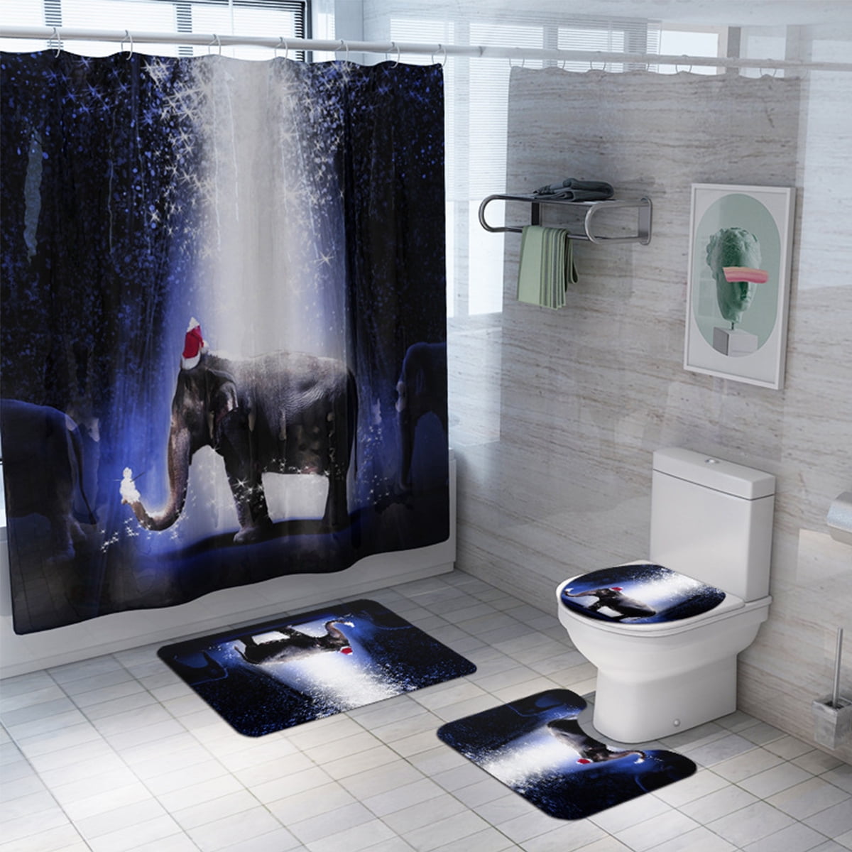 skid proof bath mat