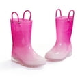 thumbnail image 3 of Kushyshoo Kids Pink Glitter Light up Rain Boots Size 10 Toddler Girls Shoes, 3 of 6