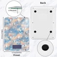 thumbnail image 2 of High Precision Digital Kitchen Scale Tempered Glass Food Scale Multifunction Scale Small Kitchen Appliances Peach and Blue Rhombus, 2 of 7