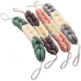 thumbnail image 1 of 4 paquetes de esponja larga y elástica para la espalda con asas de cuerda para fregar la espalda, esponja de malla para ducha de baño, exfoliante corporal, esponja vegetal trenzada elástica para, 1 of 5