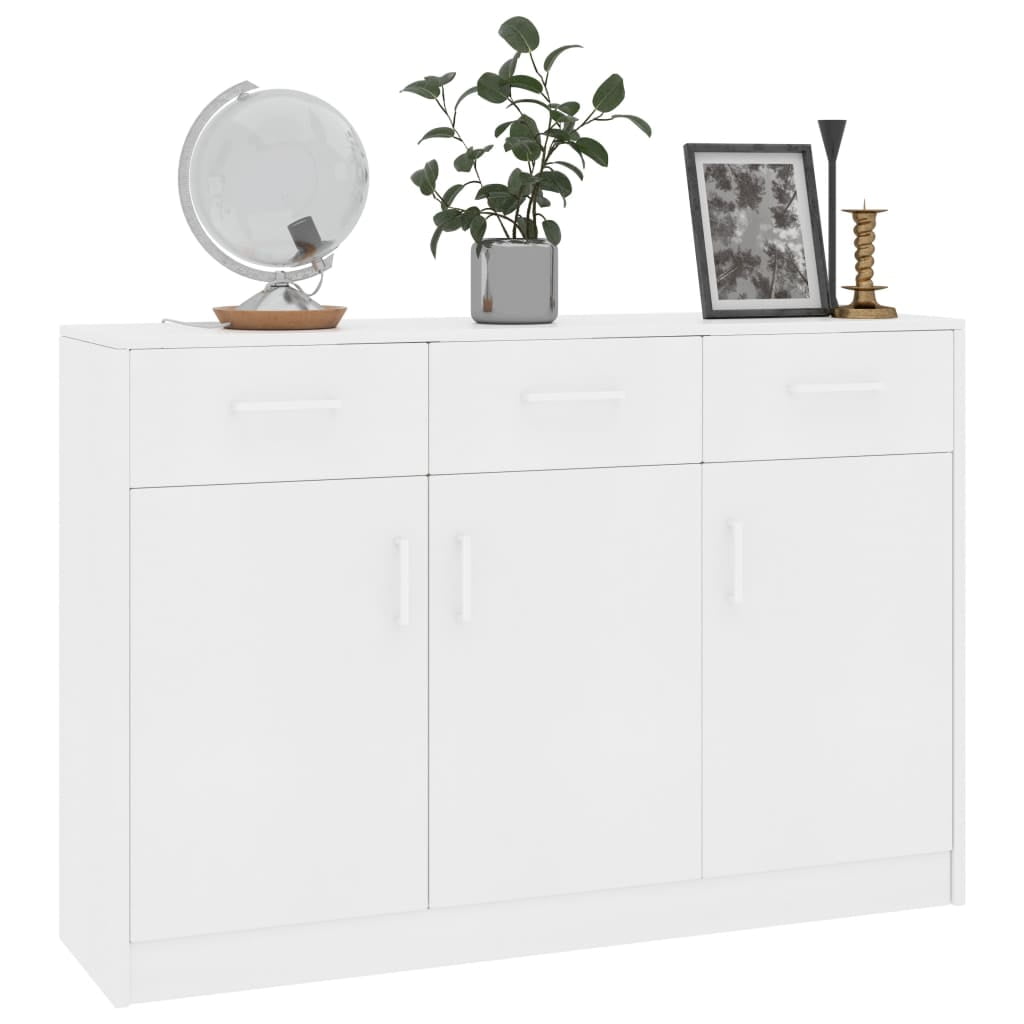 Kepooman Modern Buffet Cabinet with 3 Doors and 3 Drawers, Storage Sideboard Cabinet for Kitchen, White Kepooman Modern Buffet Cabinet with 3 Doors and 3 Drawers, Storage Sideboard Cabinet for Kitchen, White