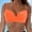 Orange, variant on Bikinis Set Women Swim Bikini Top High Neck Bathing Suit Top Swimwear for Beach Holiday Summer Swimwear Versatile All-Season Fashion