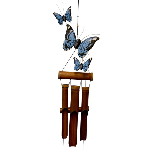 Blue Butterfly Harmony Wind Chime
