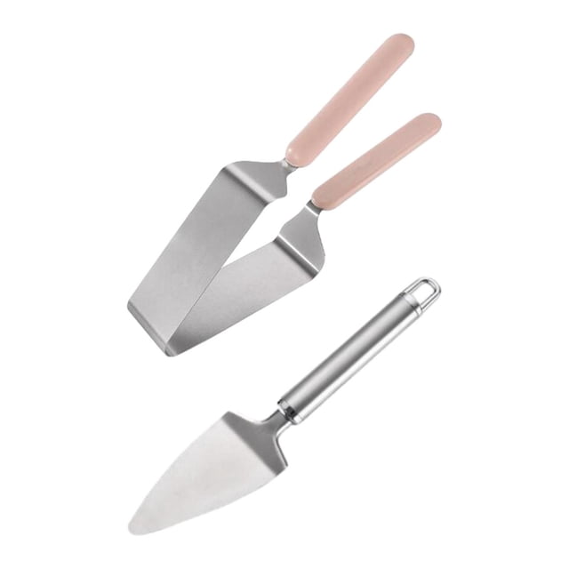 Luzkey Stainless Steel Cake Slicer Cake Lifter Tool Ergonomic Handle DIY Baking Tool Divider Tool Portable for Kitchen Pie Birthdays