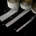 thumbnail image 4 of Zeus 2Pcs Brillant Perlé Applique Strass DIY Voiture Chaussures Sac Décor Adhensive Decal, 4 of 7