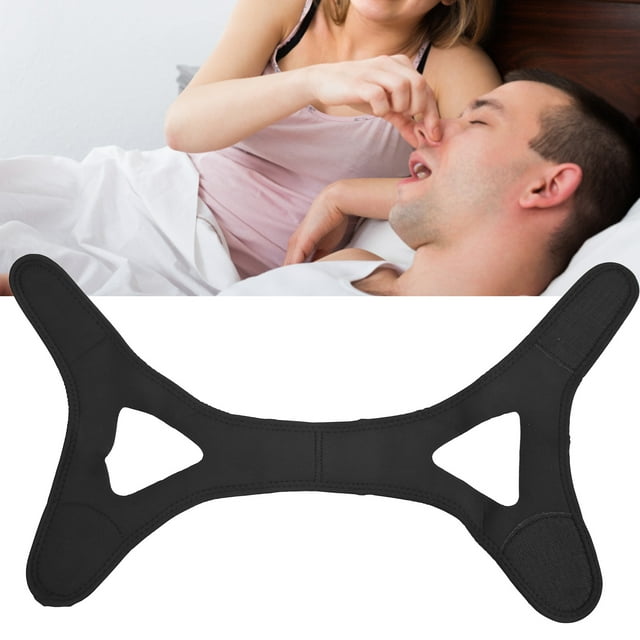 Correa Antironquidos Para La Barbilla, Dispositivo Antironquidos De Goma Para Toda La Noche Para Hombres