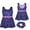 Purple/Star, variant on Asoul Girl Gymnastics Leotards Unitards Ballet Dance Dress Tumbling Outfits