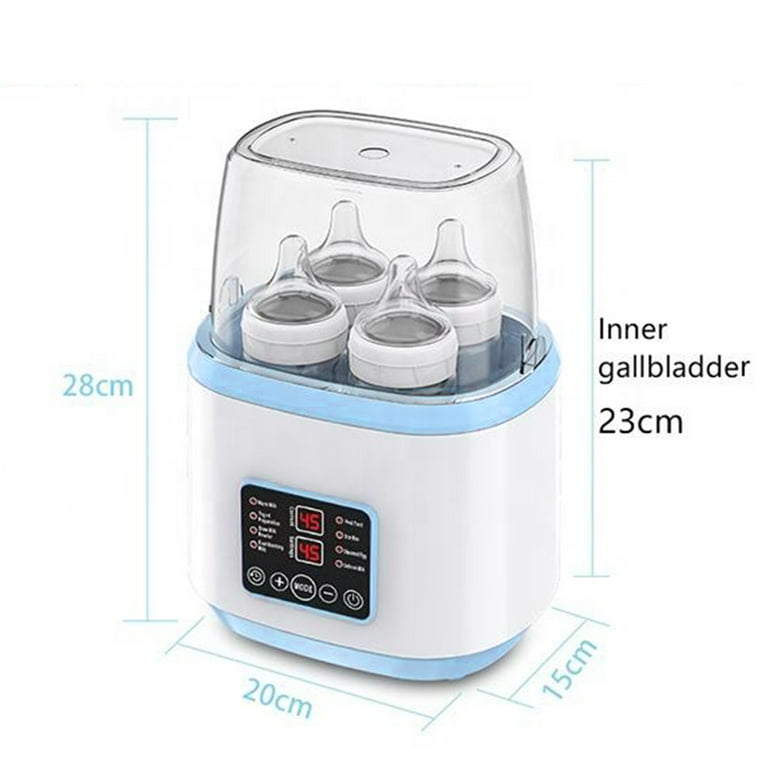 Baby Bottle Warmer 8 in 1 Multifuntion Breast Milk Warmer Fast Baby Food Heater for Twins LCD Display Accurate Temperature Adjustment 24H Constant