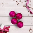 thumbnail image 2 of Northlight 60ct Shiny Pink Magenta Shatterproof Christmas Ball Ornaments 2.5" (60mm), 2 of 3