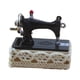 thumbnail image 3 of Máquina de coser en miniatura para casa de muñecas 1:12, accesorios para manualidades antiguas Negro, 3 of 9