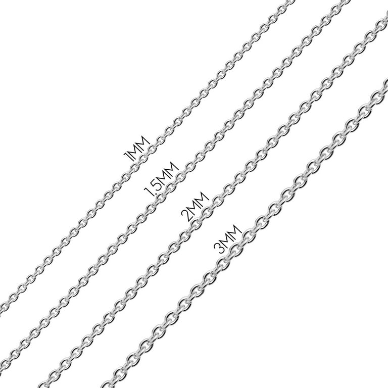 Authentic 925 Sterling Silver 8 Sided Snake Chain Necklaces 1MM-2MM, Solid  925 Italy, 16-24 Inch, Next Level Jewelry 