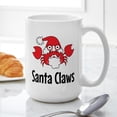thumbnail image 6 of CafePress - Santa Claws Mugs - 15 oz Ceramic Large White Novelty Mug, 6 of 6