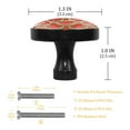 thumbnail image 3 of 4 Pcs Watermelon Knobs for Kitchen Cabinet Cupboard Dresser Bookcase Drawer Pulls Handles Round Home Decor, 3 of 5