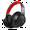 Red + Black, variant on AUSDOM E7 PRO ANC Headphones, Bluetooth 5.3 Over-Ear, 80H Playtime, Hi-Res Audio, Mic - Black