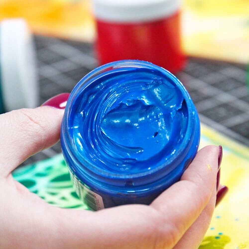 Stencil Butter Acrylic Paints - Pkg of 4, Carribean Sea, 2 oz
