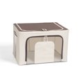 thumbnail image 1 of Grand Sac de Rangement, Boîte de Rangement Pliable, avec Poignée, Fermeture Éclair Scellée et Cadre en Fer Renforcé 50 * 40 * 33 cm (Série 02), 1 of 2