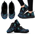 thumbnail image 1 of Zapatillas de deporte informales con plataforma negra y estampado de equipo de peluquería ombré en colores de moda, ligeras y para exteriores., 1 of 6