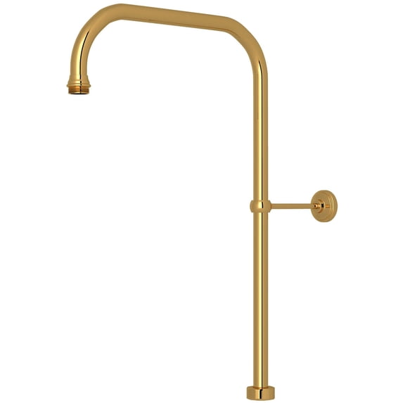 Perrin And Rowe U.5391 40" X 15" Rigid Riser Shower Outlet - Brass