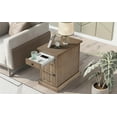 thumbnail image 3 of Euroco Chairside End Table with Built-in Power Strip, Lift-Top Storage & Cup Holders, 3 of 9