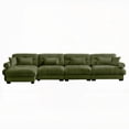 thumbnail image 6 of Modern Velvet L Shaped Sectional Sofa for Living Room, 220×80×75cm, 6 of 14