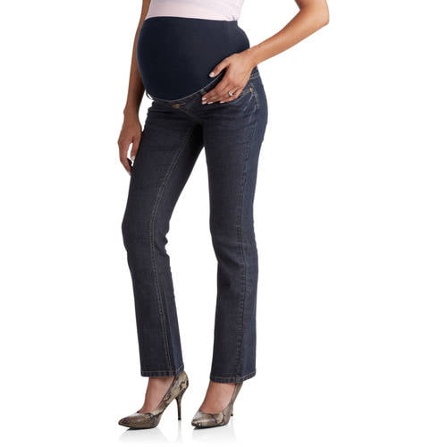 Full-Panel 5-Pocket Bootcut Maternity Jeans - Walmart.com