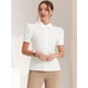 thumbnail image 2 of Camisa abotonada de trabajo con cuello vuelto y manga farol para mujer blanco S, 2 of 5