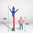 thumbnail image 5 of LookOurWay Air Dancers 10-Feet Tall American Flag Inflatable Tube Man Complete Set with Blower, 5 of 6
