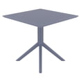 thumbnail image 3 of Siesta ISP106-DGR Table Carrée Ciel de 31 Po Gris Foncé, 3 of 5