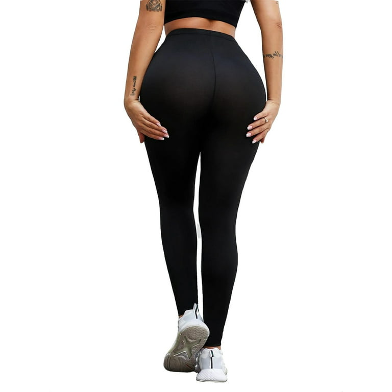 Plain Lycra Cotton Ladies Black Casual Legging, Size: S, M, L, XL