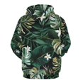 thumbnail image 6 of POBUDS Hoodie, Regular Fit Sporty Pullover Hooded Sweatshirt for Men Women Tropical Pattern Muscle 4XL, 6 of 6