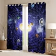 thumbnail image 2 of Outer Space 30%-50% Blackout Curtains Universe Themed Curtains Teens Solar System Window Curtains, Purple Galaxy Starry Sky Bedroom Curtains Outer Planet Print Curtains,2 Panels 42"Wx90"L, 2 of 5