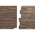 thumbnail image 2 of Ekena Millwork 48 5/8"W x 24 3/4"H x 1 1/4"D Cascade Stacked Stone, EverStone Faux Stone Siding Panel, Autumn Bronze, 2 of 11
