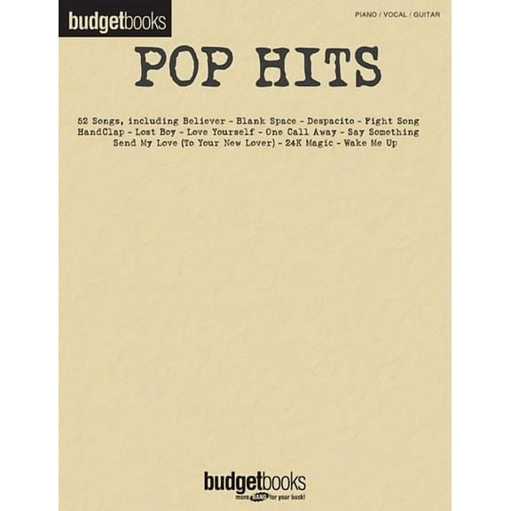 Pop Hits : Budget Books (Paperback)