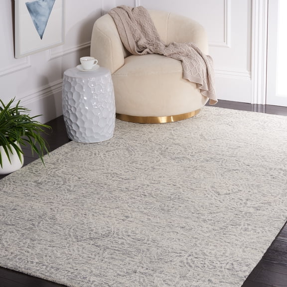 Safavieh Metro Aditi Medallion Area Rug, Dark Gray/Ivory, 4' x 6'