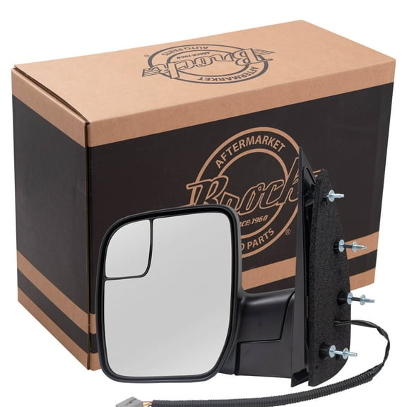 Brock Power Mirror for 2009-2014 E-150 Sail Type Spotter Glass Left AC2Z17683AA 2009-2014 E-250