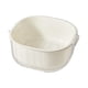 thumbnail image 3 of Colador de cocina, cuenco para colador, cuenco de drenaje de limpieza, almacenamiento de alimentos, cesta de lavado de verduras desmontable apilable blanco pequeño Macarena Cesta de drenaje, 3 of 8