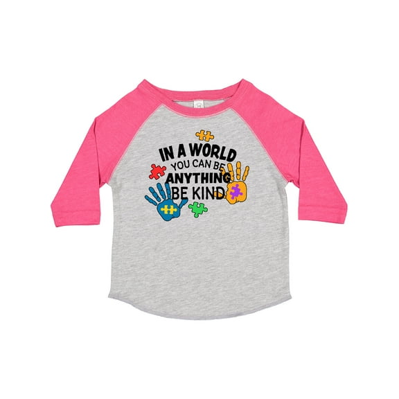 Inktastic In a World You Can Be Anything Be Kind Autism Awareness Boys or Girls Toddler T-Shirt