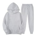 thumbnail image 2 of Women's And Men's Suits Tracksuit Hooded Set Hoodie Sweatshirt + Sweatpants Sportswear Jogging Outfit, 2 of 7