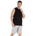 thumbnail image 4 of Inkmeso Printed Elastic Waist Shorts For Men Loungewear W/ Pockets Cotton Resort Shorts, 4 of 7