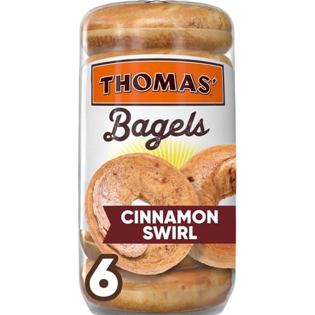 Thomas' Cinnamon Swirl Bagels, 6 ct