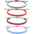 thumbnail image 1 of 4 pulseras ajustables para mujeres, accesorios de joyería para mujeres y adolescentes, buena suerte, 1 of 5