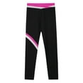 thumbnail image 5 of Linjinx Kids Girls Figure Skating Pants High Waist Ice Skating Leggings Gym Yoga Slim Fit Bottoms Hot Pink 12, 5 of 6